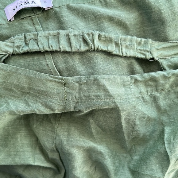 AMIR SLAMA 100% VISCOSE SHEER PALAZZO PANTS SZ M made in Brazil - Picture 8 of 8